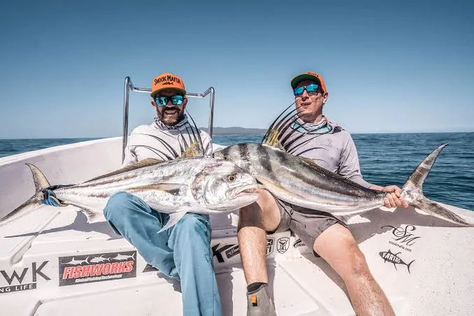 Deep sea fishing tour catch on a boat