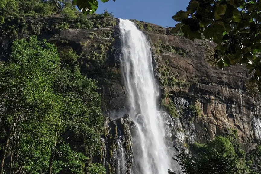 Diyaluma Falls in the Uva highlands of Sri Lanka